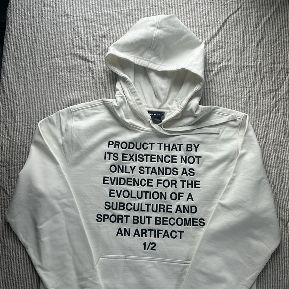 Burton Other - Burton White Hoodie with Black Text